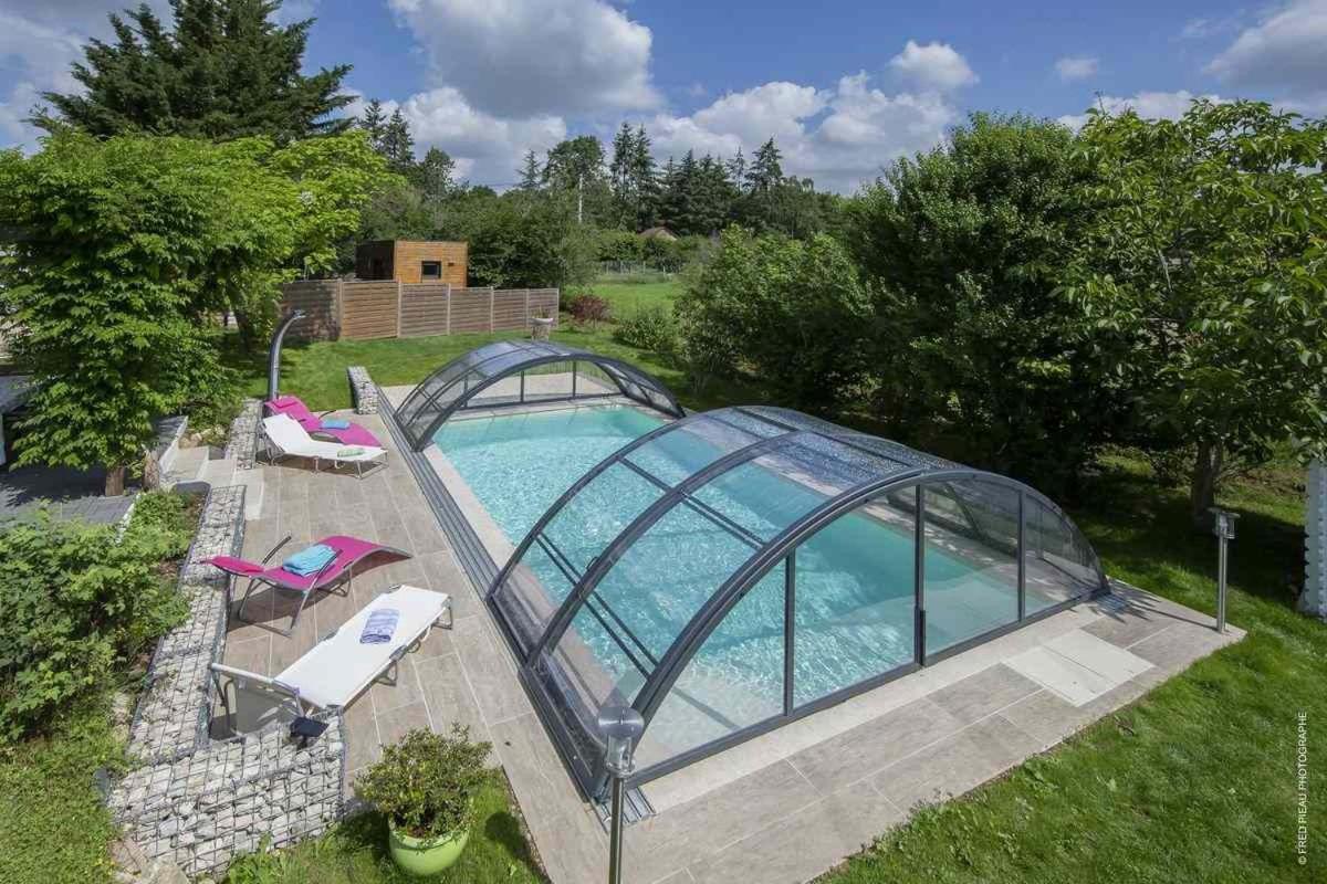 Au Coeur Du Bien Etre, Chambre D'Hotes Avec Piscine Chauffee Et Couverte, Spa, Sauna, Massages Monteaux Eksteriør billede