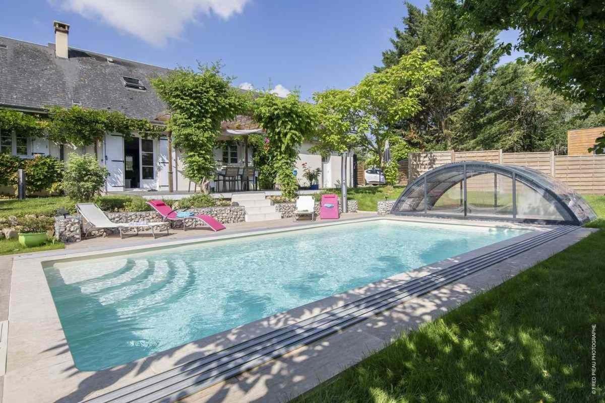 Au Coeur Du Bien Etre, Chambre D'Hotes Avec Piscine Chauffee Et Couverte, Spa, Sauna, Massages Monteaux Eksteriør billede