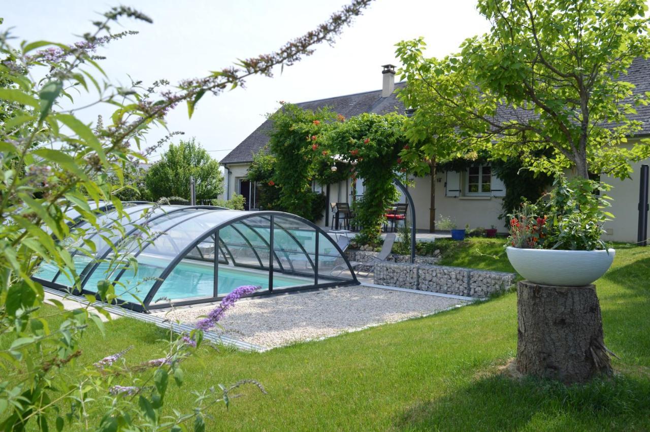 Au Coeur Du Bien Etre, Chambre D'Hotes Avec Piscine Chauffee Et Couverte, Spa, Sauna, Massages Monteaux Eksteriør billede